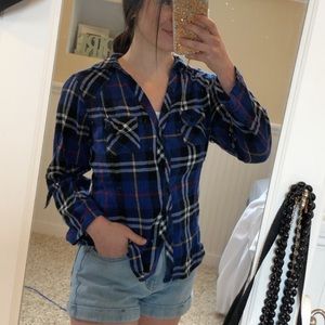 Derek Heart Blue Flannel